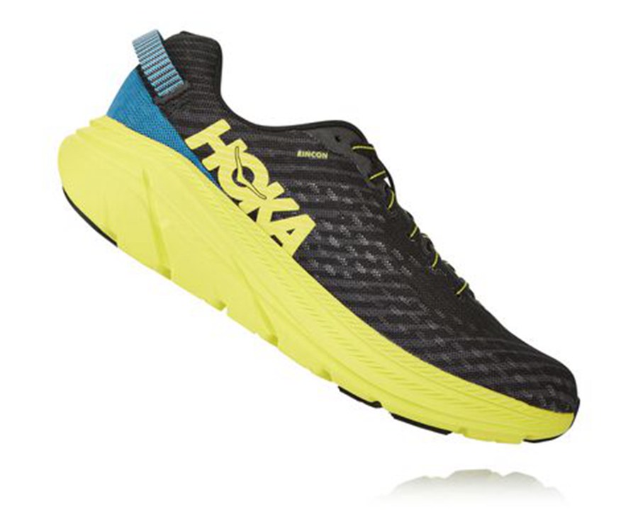 Chaussure Running Hoka One One Rincon Homme - Noir/Vert - PXK-107954